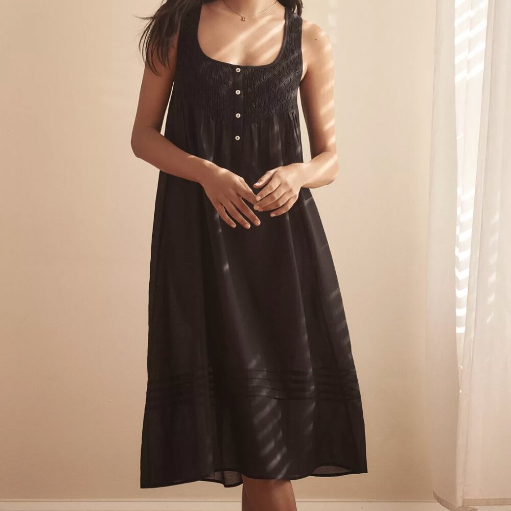 Anthropologie Sleeveless Smocked Midi Nap Dress